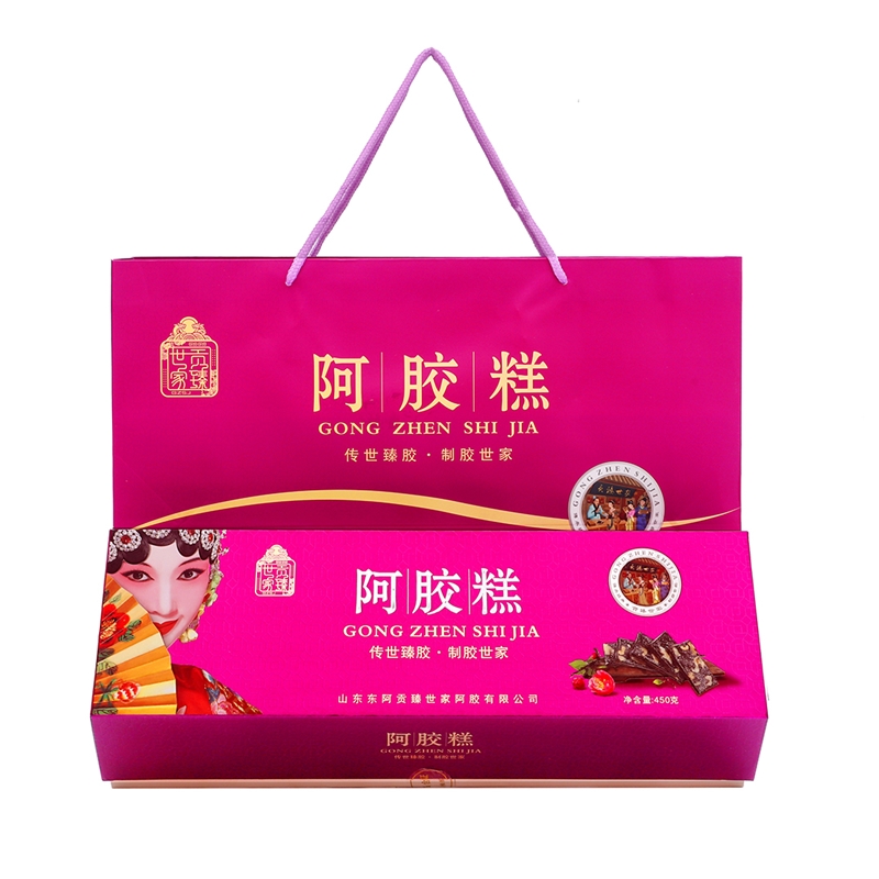 贡臻世家阿胶糕450克长木盒