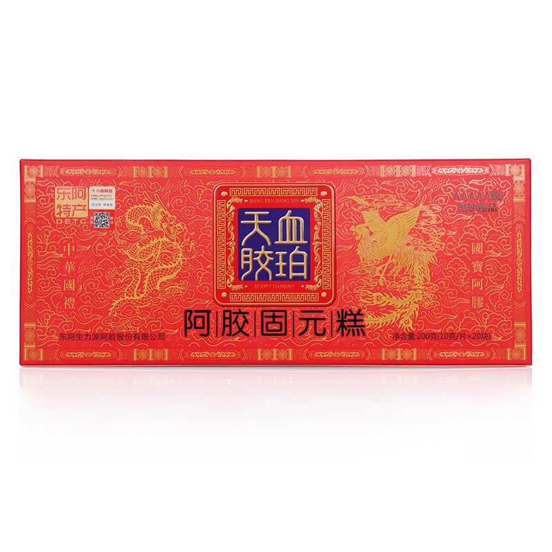 血珀天胶阿胶固元糕200克卡盒