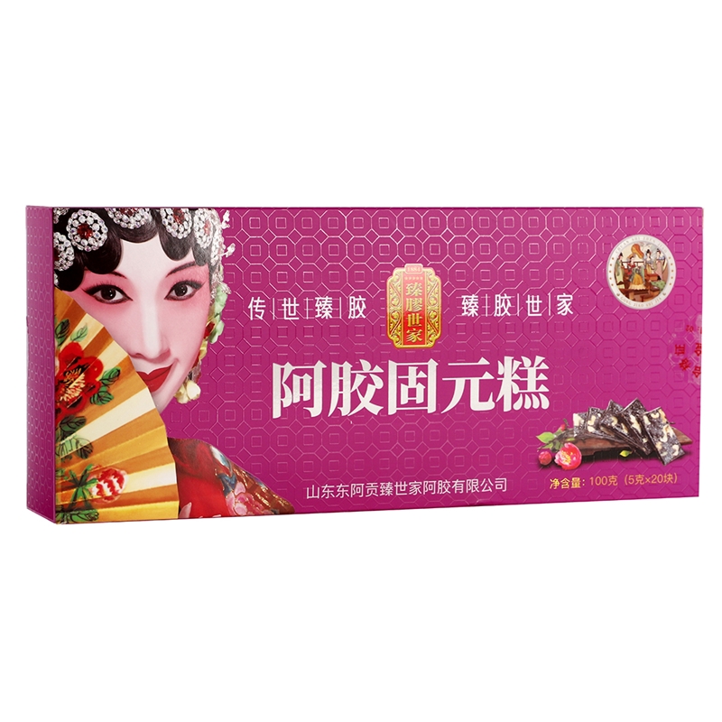 臻胶世家阿胶固元糕100克卡盒